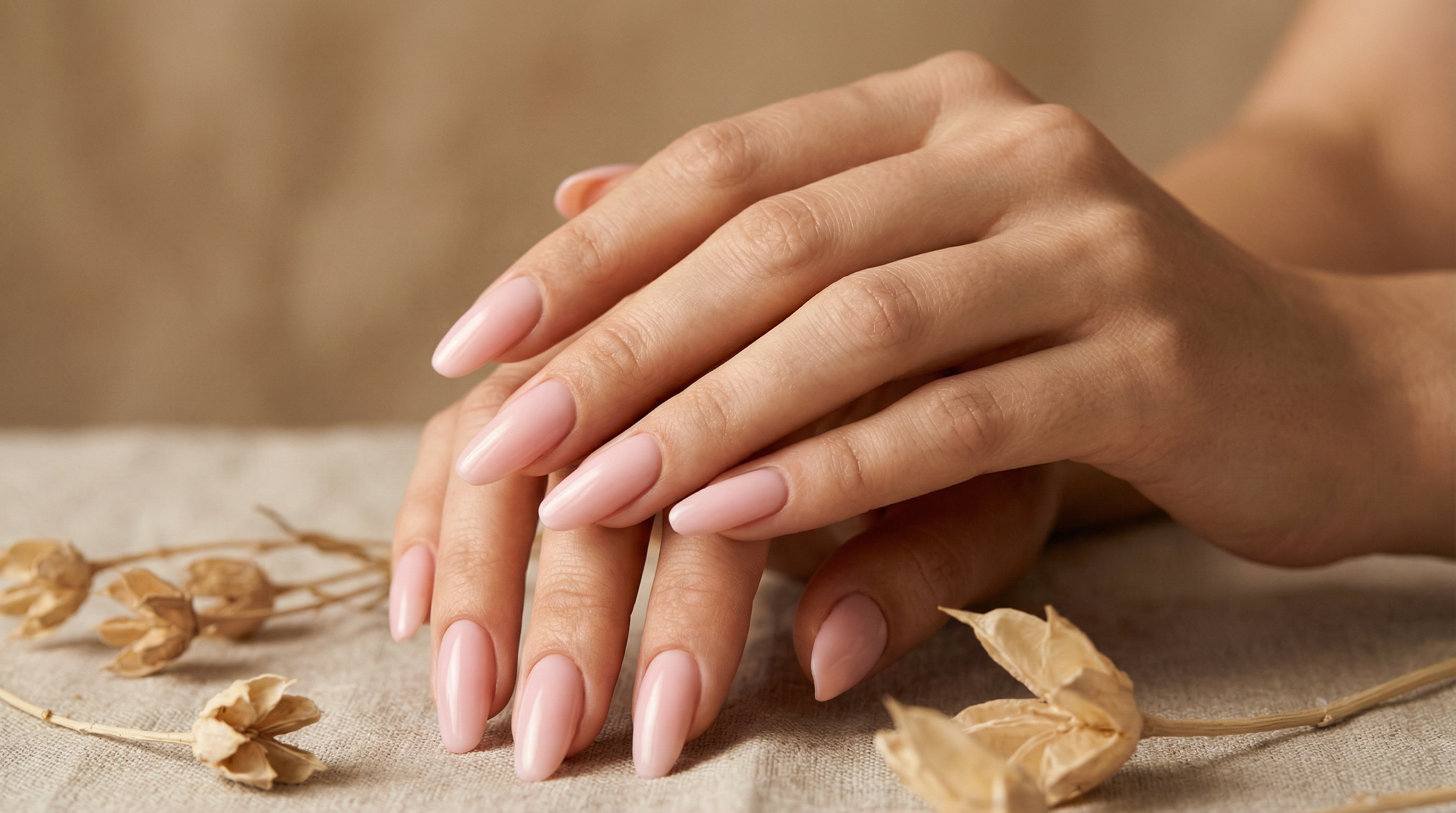 Unhas elegantes com esmaltação perfeita