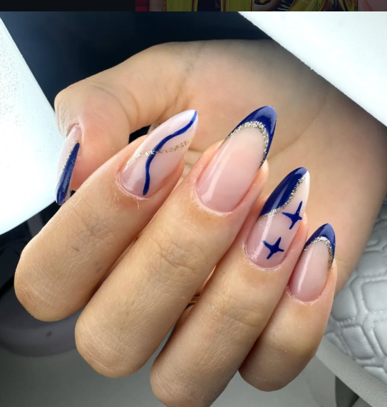 Nail art moderna e sofisticada